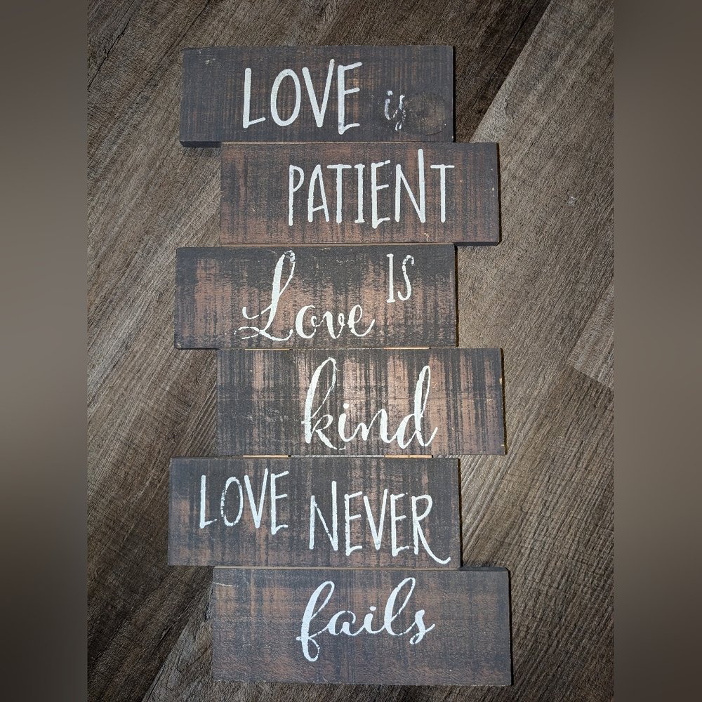 Rustic Love Quote Wall Art